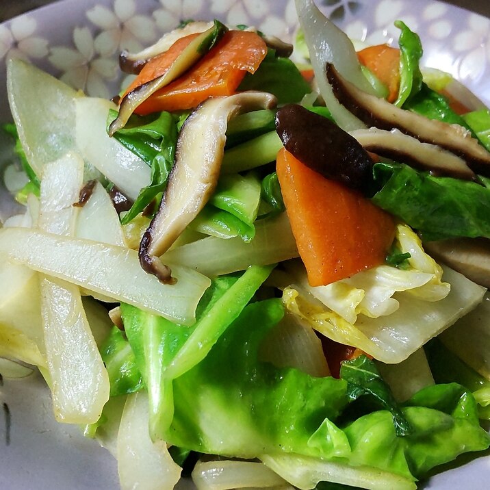 椎茸野菜炒め